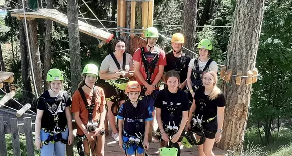 Ausflug in den Hochseilgarten